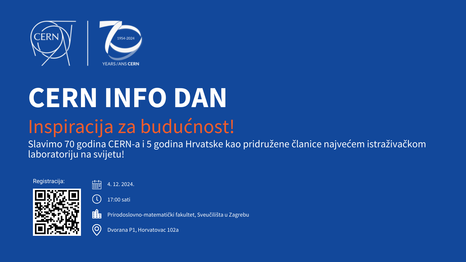 Obilježavanje 70 godina CERN-a i 5 godina pridruženog članstva Hrvatske